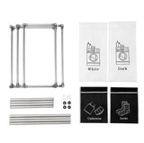 Laundry Hamper 2 Tier Laundry Sorter With 4 Removable Bags For Organizing Clothes, Laundry, Lights, Darks