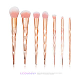 Colorful 7-Piece Makeup Set with Foundation Brush