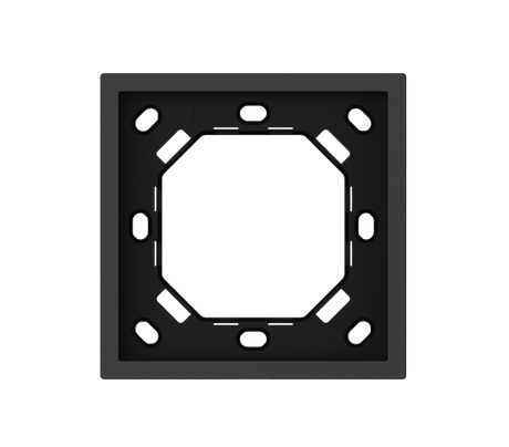 HDL Panel XELENT SERIES Charcoal Grey Panel Frame 1 Gang
