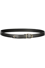 COCCINELLE WOMEN'S BLACK LEATHER BELT