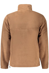 COLUMBIA MEN'S BROWN ZIP-UP SWEATSHIRT