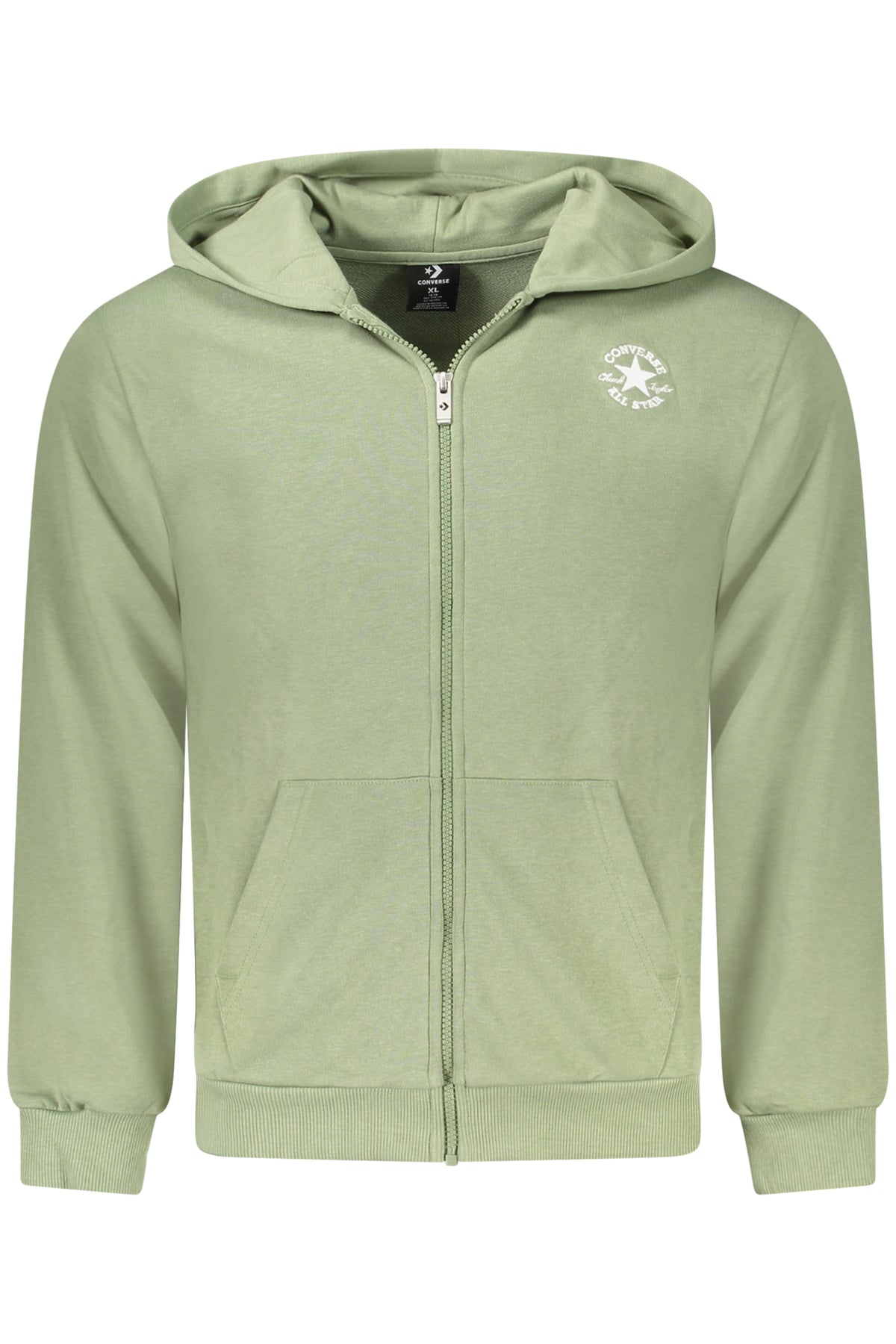 CONVERSE CHILDREN'S GREEN ZIP-UP SWEATSHIRT