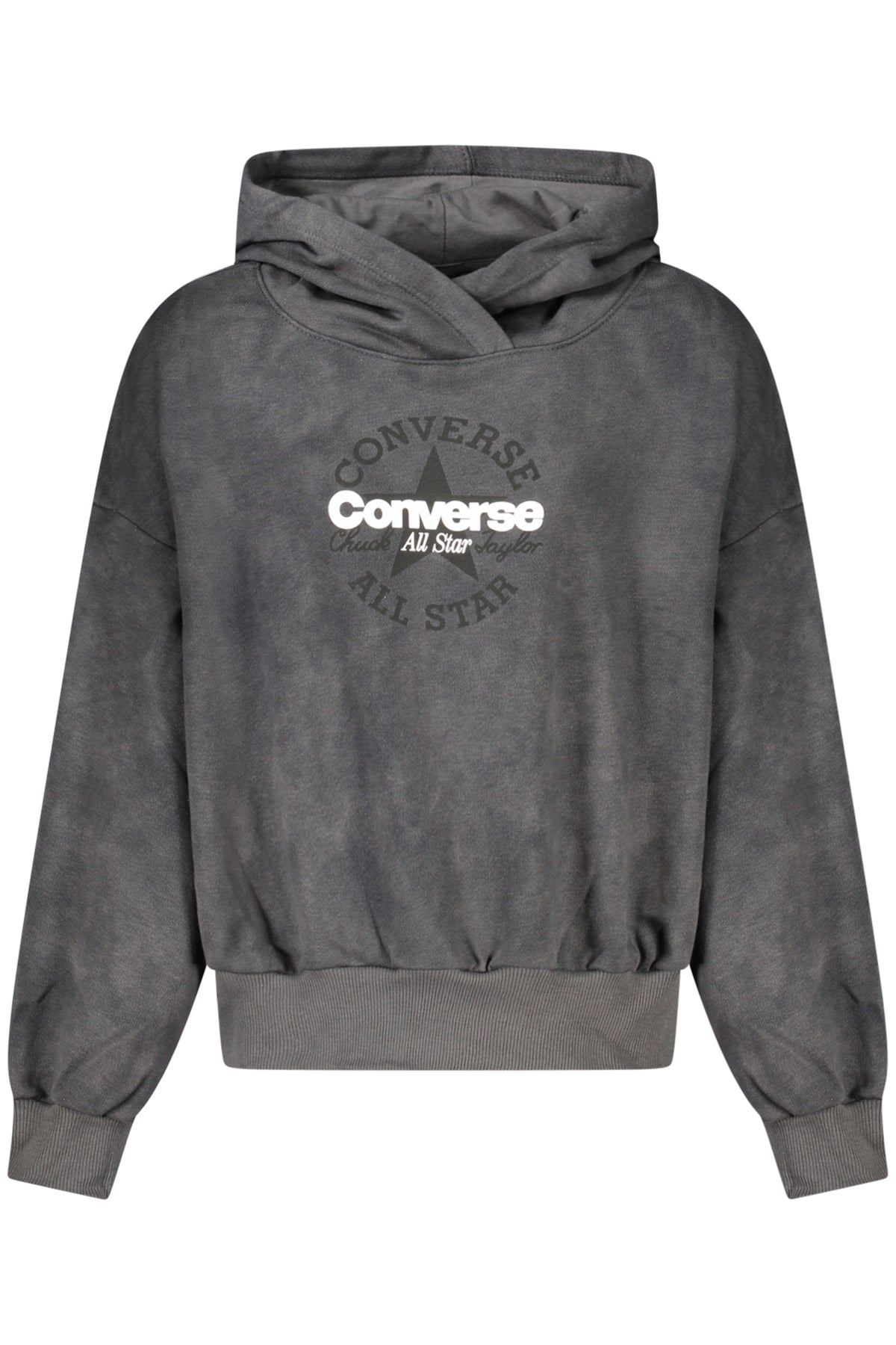 Converse Girls' Zip-Up Hoodie, Black
