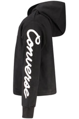 Converse Girls' Zip-Up Hoodie, Black