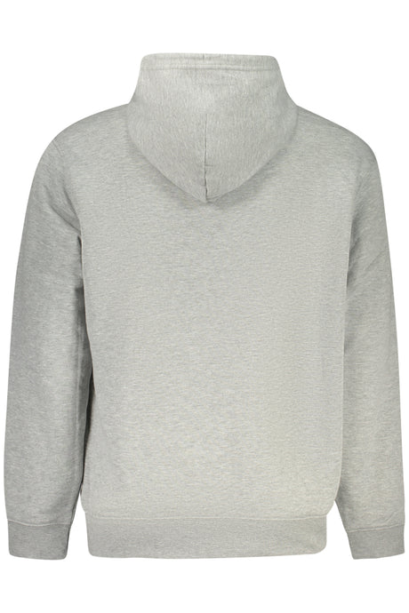 CONVERSE MEN'S GRAY ZIP-UP SWEATSHIRT