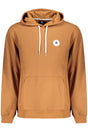 CONVERSE MEN'S BROWN ZIP-UP SWEATSHIRT