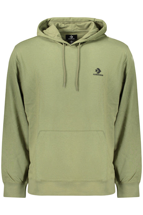 CONVERSE MEN'S ZIP-UP SWEATSHIRT GREEN