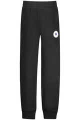 CONVERSE KIDS' BLACK LONG TRACKSUIT PANTS