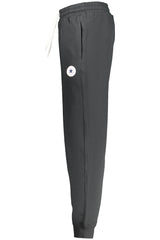 CONVERSE MEN'S BLACK LONG TRACKSUIT PANTS