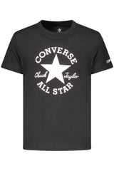 Converse Girls' Short-Sleeved T-Shirt, Black