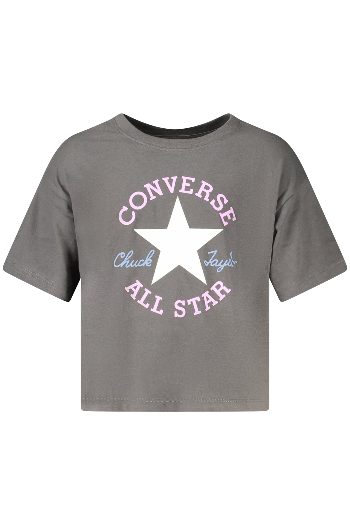 Converse Girls' Short-Sleeved T-Shirt, Black