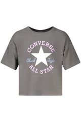 Converse Girls' Short-Sleeved T-Shirt, Black