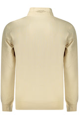 COVERI MOVING MEN'S BEIGE ZIP-UP SWEATSHIRT