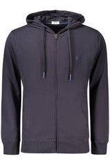 COVERI MOVING MEN'S BLUE ZIP-UP SWEATSHIRT