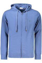 COVERI MOVING MEN'S BLUE ZIP-UP SWEATSHIRT