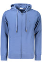 COVERI MOVING MEN'S BLUE ZIP-UP SWEATSHIRT