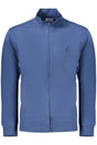 COVERI MOVING MEN'S BLUE ZIP-UP SWEATSHIRT