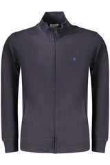 COVERI MOVING MEN'S BLUE ZIP-UP SWEATSHIRT