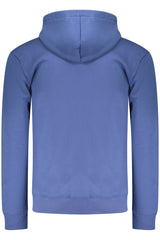 COVERI MOVING MEN'S BLUE ZIP-UP SWEATSHIRT