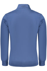 COVERI MOVING MEN'S BLUE ZIP-UP SWEATSHIRT
