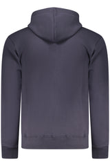 COVERI MOVING MEN'S BLUE ZIP-UP SWEATSHIRT