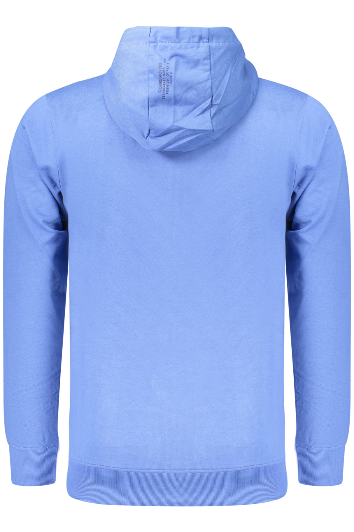 COVERI MOVING MEN'S BLUE ZIP-UP SWEATSHIRT