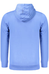 COVERI MOVING MEN'S BLUE ZIP-UP SWEATSHIRT