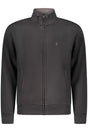 COVERI MOVING MEN'S BLACK ZIP-UP SWEATSHIRT