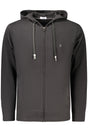 COVERI MOVING MEN'S BLACK ZIP-UP SWEATSHIRT