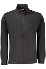 COVERI MOVING MEN'S BLACK ZIP-UP SWEATSHIRT