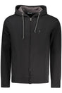 COVERI MOVING MEN'S BLACK ZIP-UP SWEATSHIRT