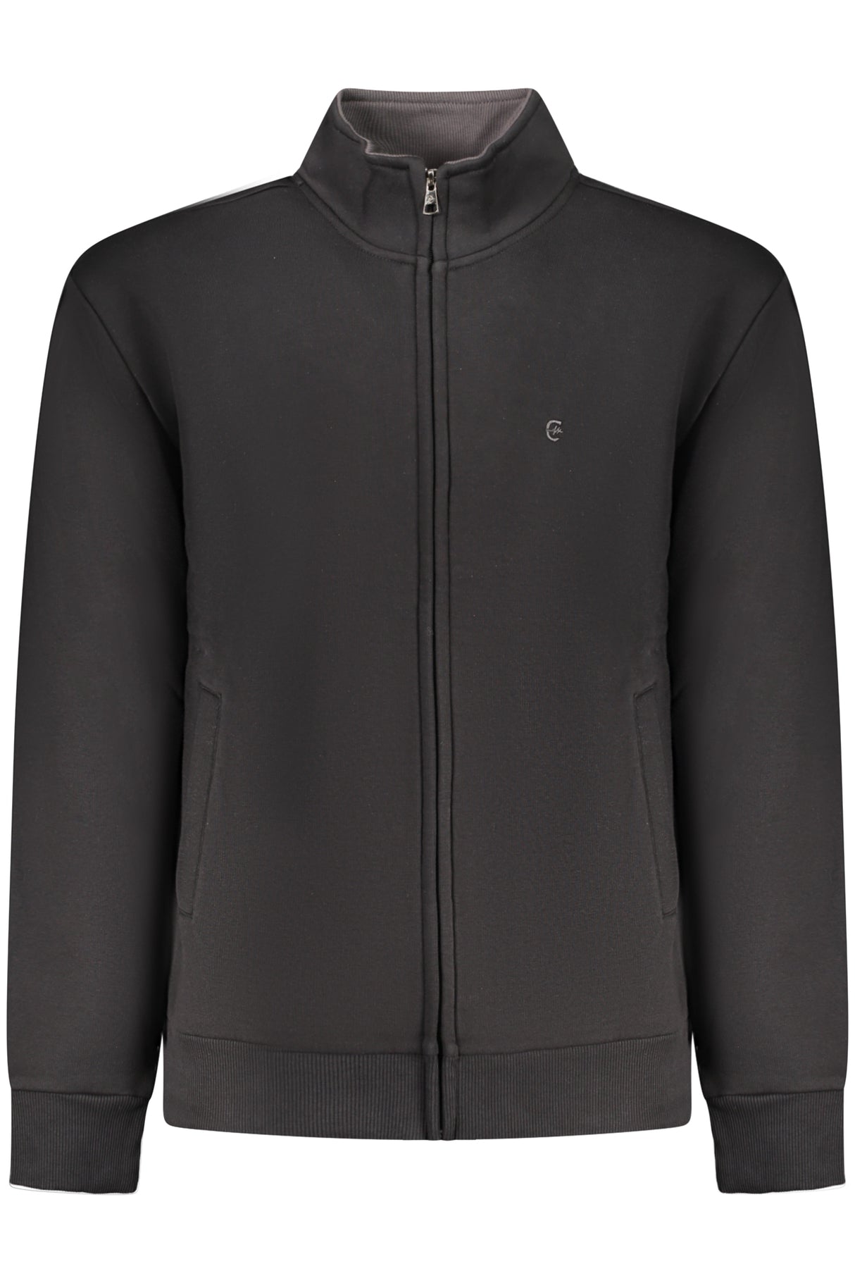 COVERI MOVING MEN'S BLACK ZIP-UP SWEATSHIRT