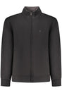 COVERI MOVING MEN'S BLACK ZIP-UP SWEATSHIRT