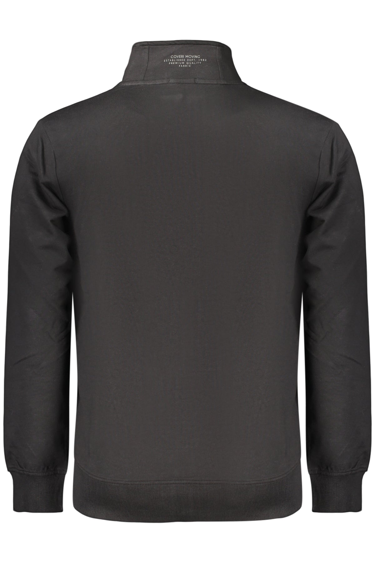 COVERI MOVING MEN'S BLACK ZIP-UP SWEATSHIRT