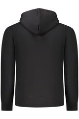 COVERI MOVING MEN'S BLACK ZIP-UP SWEATSHIRT