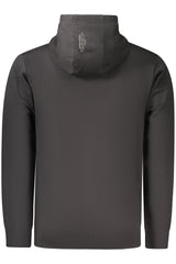COVERI MOVING MEN'S BLACK ZIP-UP SWEATSHIRT