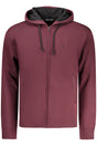 COVERI MOVING MEN'S RED ZIP-UP SWEATSHIRT