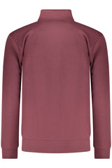 COVERI MOVING MEN'S RED ZIP-UP SWEATSHIRT
