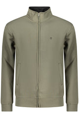 COVERI MOVING MEN'S ZIP-UP SWEATSHIRT GREEN