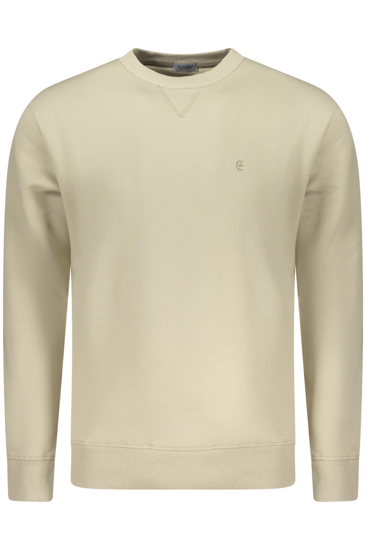 COVERI MOVING MEN'S ZIP-LESS SWEATSHIRT, BEIGE