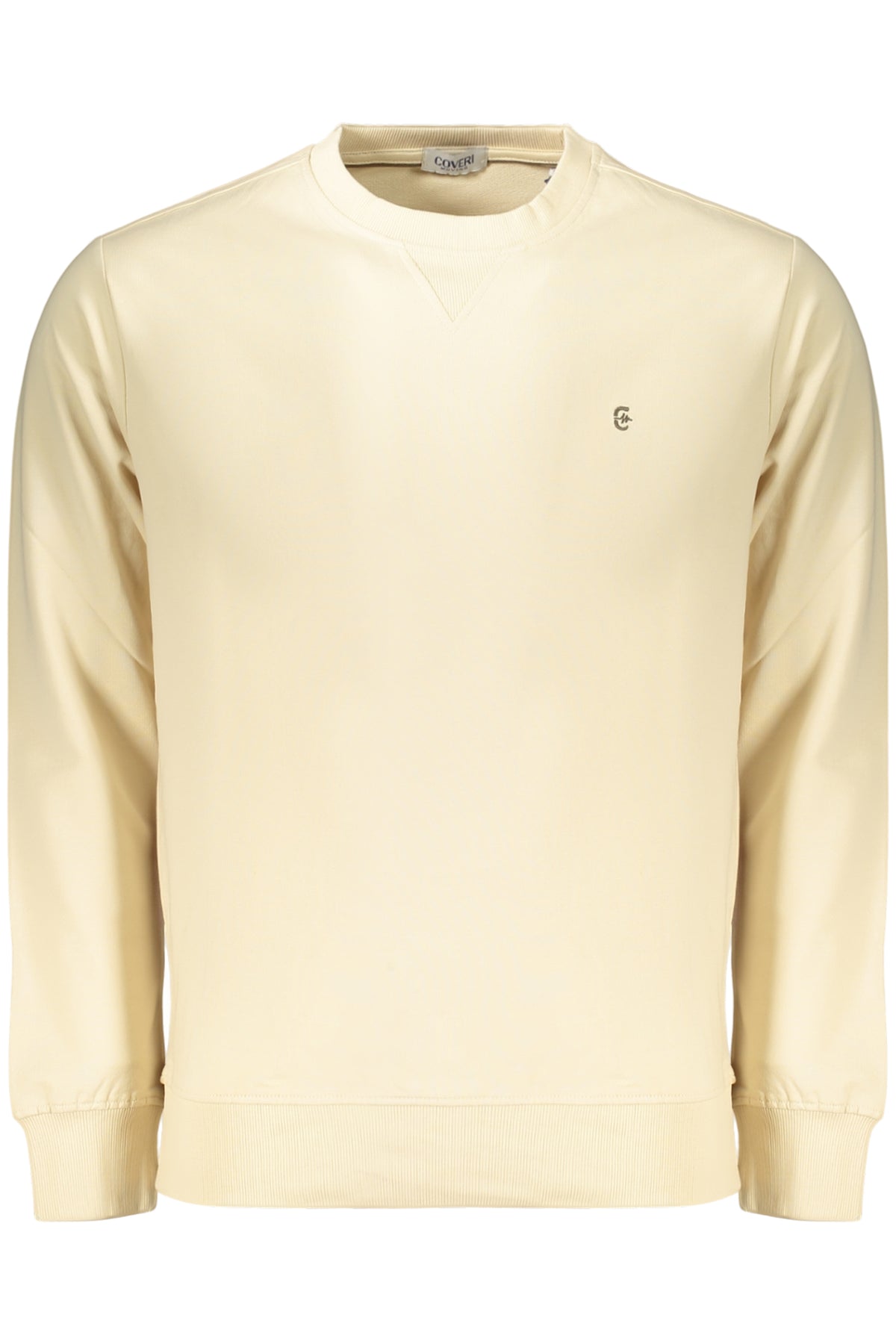COVERI MOVING MEN'S ZIP-LESS SWEATSHIRT, BEIGE