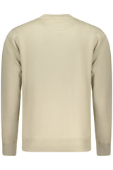 COVERI MOVING MEN'S ZIP-LESS SWEATSHIRT, BEIGE