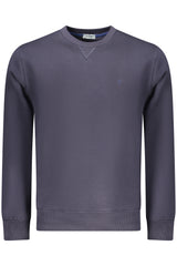COVERI MOVING MEN'S BLUE ZIP-LESS SWEATSHIRT