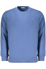 COVERI MOVING MEN'S BLUE ZIP-LESS SWEATSHIRT