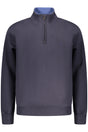 COVERI MOVING MEN'S BLUE ZIP-LESS SWEATSHIRT