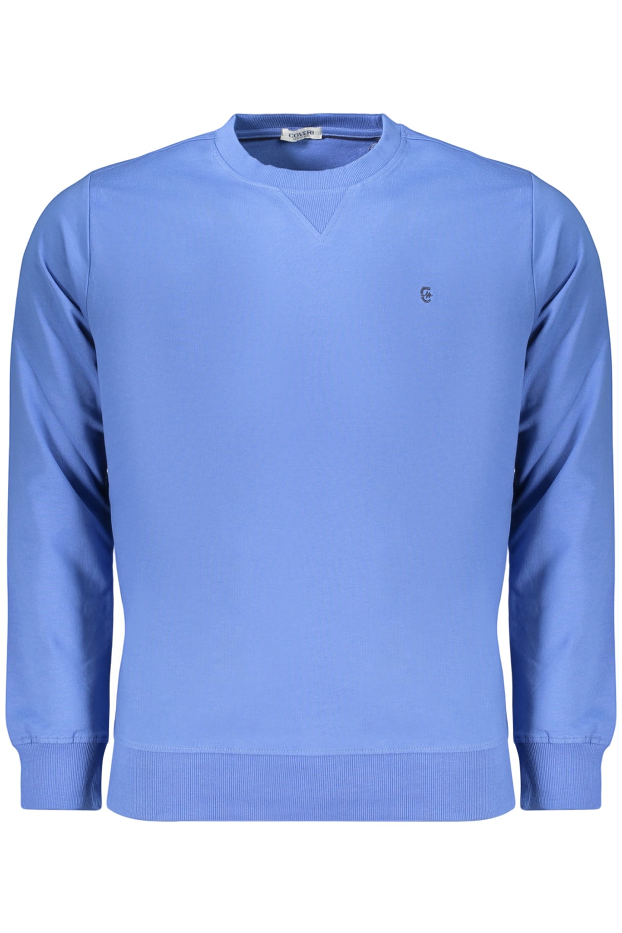 COVERI MOVING MEN'S BLUE ZIP-LESS SWEATSHIRT