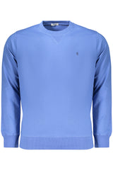 COVERI MOVING MEN'S BLUE ZIP-LESS SWEATSHIRT