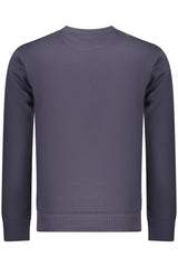 COVERI MOVING MEN'S BLUE ZIP-LESS SWEATSHIRT