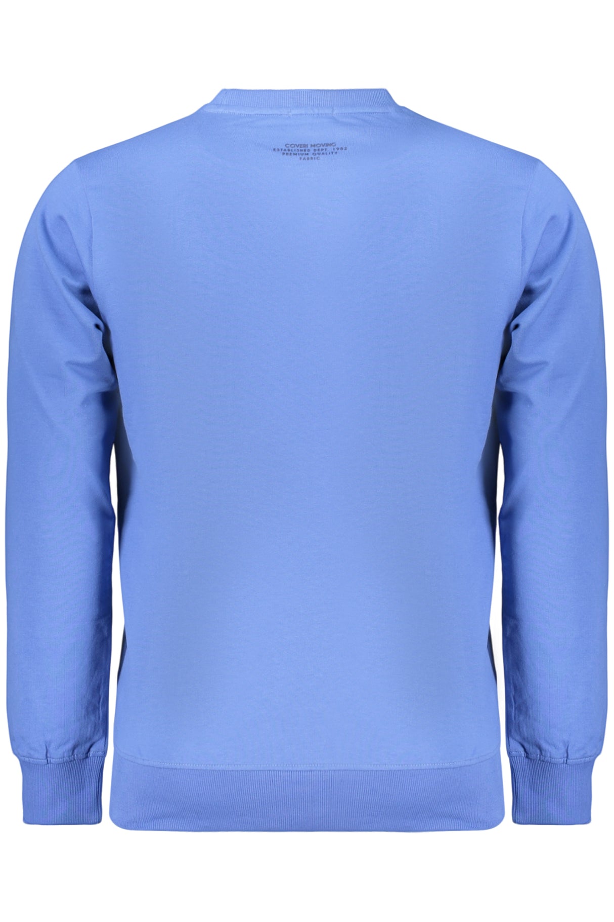 COVERI MOVING MEN'S BLUE ZIP-LESS SWEATSHIRT