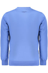 COVERI MOVING MEN'S BLUE ZIP-LESS SWEATSHIRT